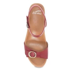 Dansko Arielle Red Glazed Leather -Shoe Promotion 1613221200 VIT