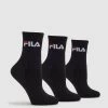 Fila Unisex Qtr Crew Socks 3pk