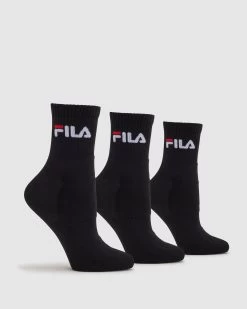 Fila Unisex Qtr Crew Socks 3pk