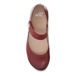 Dansko Beatrice Red Waxy Burnished -Shoe Promotion 9423227800 VIT