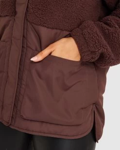 Fila Women's Mina Teddy Jacket -Shoe Promotion ASJ22168 908 W 6