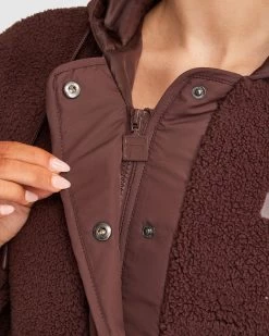 Fila Women's Mina Teddy Jacket -Shoe Promotion ASJ22168 908 W 7