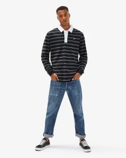 Fila Men's Badge Rugby Polo -Shoe Promotion ASL12673 001 M 6