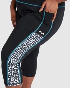 Fila Women's Rebecca 3/4 Tight -Shoe Promotion ASP22093 001 F 4