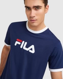 Fila Men's Rocco Ringer Tee -Shoe Promotion AST13103 777 M 4