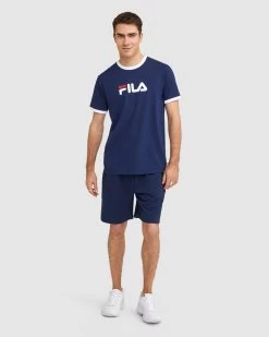 Fila Men's Rocco Ringer Tee -Shoe Promotion AST13103 777 M 8