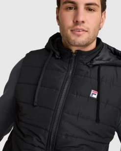 Fila Men's Elijah Puff Vest -Shoe Promotion ASV12864 001 M 4