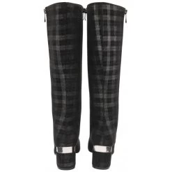 Black Check Rochelle Heeled Knee High Boots | Lotus 8 Black Check Rochelle Heeled Knee High Boots | Lotus -Shoe Promotion black check rochelle heeled knee high boots lotus p13531 32350 medium
