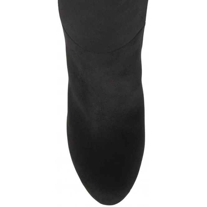 Black Check Rochelle Heeled Knee High Boots | Lotus 6 Black Check Rochelle Heeled Knee High Boots | Lotus - Image 4