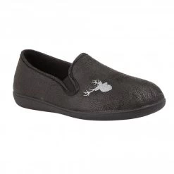 Black Claude Full Shoe Slippers | Lotus