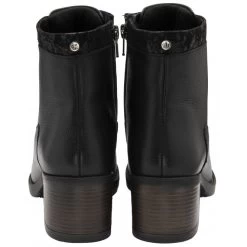 Black Floral-Print Leather Boston Ankle Boots | Lotus -Shoe Promotion black floral print leather boston ankle boots lotus p13358 31934 medium