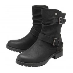 Black Jamila Zip-Up Ankle Boots | Lotus -Shoe Promotion black jamila zip up ankle boots lotus p13361 32181 medium