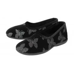 Black Jessie Full Shoe Slippers | Lotus 7 Black Jessie Full Shoe Slippers | Lotus -Shoe Promotion black jessie full shoe slippers lotus p13123 30999 medium
