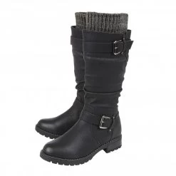 Black Juniper Knee High Boots | Lotus -Shoe Promotion black juniper knee high boots lotus p12690 29456 medium
