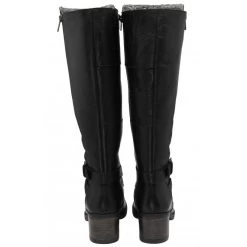 Black Leather Jive Knee High Boots | Lotus -Shoe Promotion black leather jive knee high boots lotus p13023 30711 medium