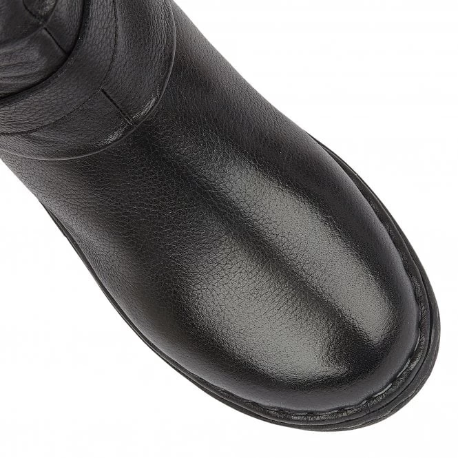 Black Leather Jolanda Mid-Calf Boots | Lotus 6 Black Leather Jolanda Mid-Calf Boots | Lotus - Image 4