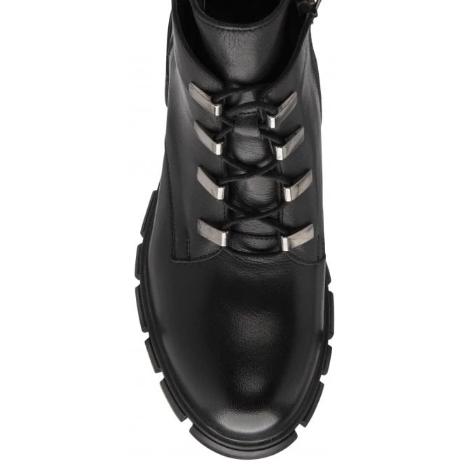 Black Leather Lacie Heeled Ankle Boots | Lotus 6 Black Leather Lacie Heeled Ankle Boots | Lotus - Image 4
