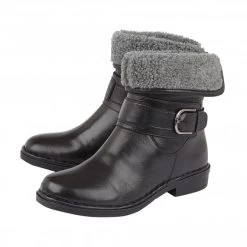 Black Leather Matterhorn Ankle Boots | Lotus -Shoe Promotion black leather matterhorn ankle boots lotus p12649 29153 medium