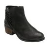 Black Leather & Snake-Print Etta Zip-Up Ankle Boots | Lotus