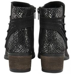 Black Leather & Snake-Print Etta Zip-Up Ankle Boots | Lotus -Shoe Promotion black leather snake print etta zip up ankle boots lotus p13359 32098 medium