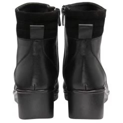 Black Leather & Suede Delphine Wedge Ankle Boots | Lotus -Shoe Promotion black leather suede delphine wedge ankle boots lotus p13378 32050 medium