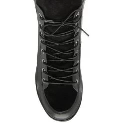 Black Leather & Suede Delphine Wedge Ankle Boots | Lotus -Shoe Promotion black leather suede delphine wedge ankle boots lotus p13378 32564 medium