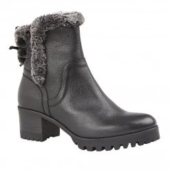 Shoe Promotion 15 Black Leather Suzy Ankle Boots | Stressless By Lotus