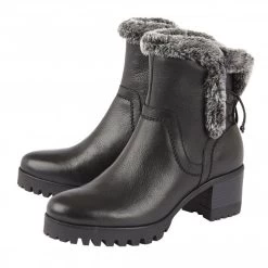 Shoe Promotion -Shoe Promotion black leather suzy ankle boots stressless by lotus p12687 29269 medium