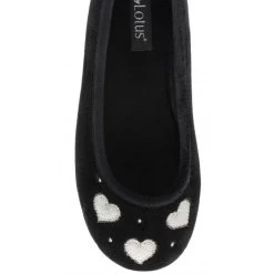 Black Lois Ballerina Slippers | Lotus -Shoe Promotion black lois ballerina slippers lotus p13124 31005 medium