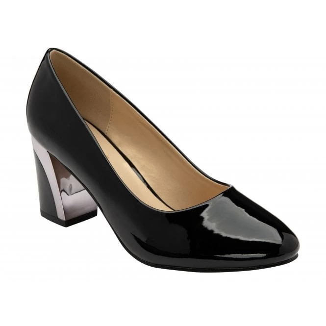 Black Patent Eden Court Shoes | Lotus 3 Black Patent Eden Court Shoes | Lotus