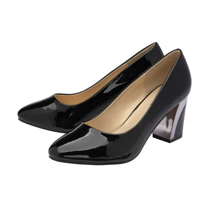 Black Patent Eden Court Shoes | Lotus 4 Black Patent Eden Court Shoes | Lotus - Image 2