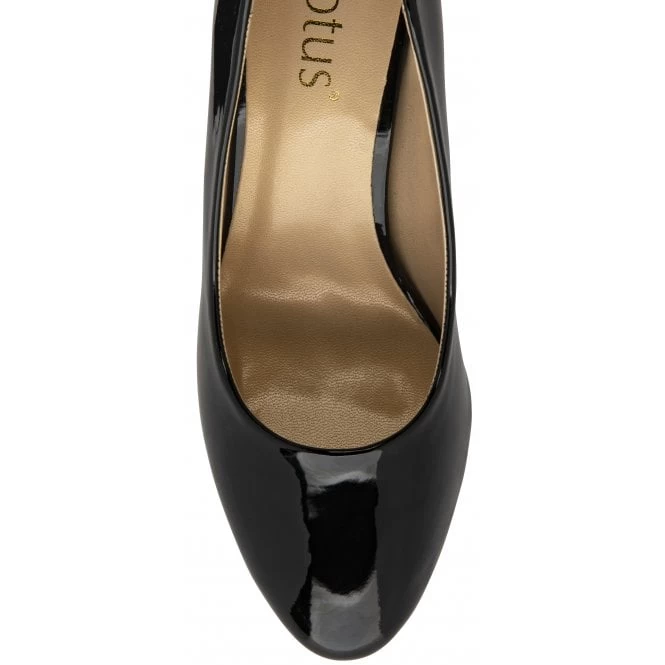 Black Patent Eden Court Shoes | Lotus 6 Black Patent Eden Court Shoes | Lotus - Image 4