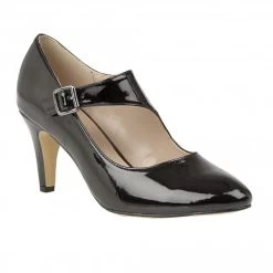 Black Patent Laurana Court Shoes | Lotus