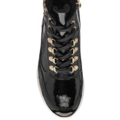 Black Patent Leather & Leopard-Print Saskia High Top Trainers | Stressless By Lotus -Shoe Promotion black patent leather leopard print saskia high top trainers stressless by lotus p13354 32367 medium