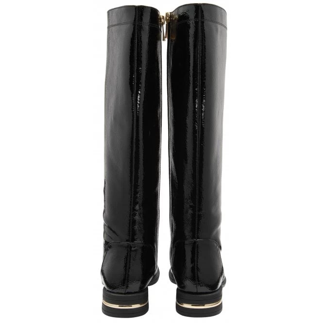 Black Patent Lisa Knee High Boots | Lotus 5 Black Patent Lisa Knee High Boots | Lotus - Image 3