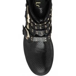 Black Snake-Print Eve Ankle Boots | Lotus -Shoe Promotion black snake print eve ankle boots lotus p13017 30684 medium