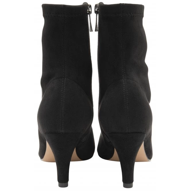 Black-Stretch Microfibre Camilla Ankle Boots | Lotus 5 Black-Stretch Microfibre Camilla Ankle Boots | Lotus - Image 3