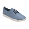 Blue Leather Juliana Lace-Up Shoes | Lotus