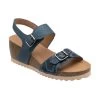 Blue & Snake-Print Leather Brynlee Open-Toe Wedge Sandals | Lotus -Shoe Promotion blue snake print leather brynlee open toe wedge sandals lotus p13662 32693 medium