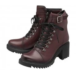 Bordo Leather Virginia Heeled Zip-Up Ankle Boots | Lotus -Shoe Promotion bordo leather virginia heeled zip up ankle boots lotus p13440 32453 medium