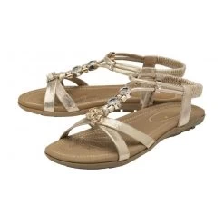 Gold Bettina Flat Open-Toe Sandals | Lotus -Shoe Promotion gold bettina flat open toe sandals lotus p13332 31686 medium