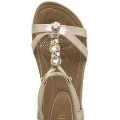 Gold Bettina Flat Open-Toe Sandals | Lotus -Shoe Promotion gold bettina flat open toe sandals lotus p13332 31688 medium