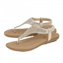 Best Seller -Shoe Promotion gold orla flat toe post sandals lotus p12531 28347 medium