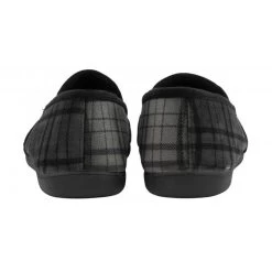 Grey Check Textile Ralf Full Shoe Slippers | Lotus -Shoe Promotion grey check textile ralf full shoe slippers lotus p13152 31080 medium