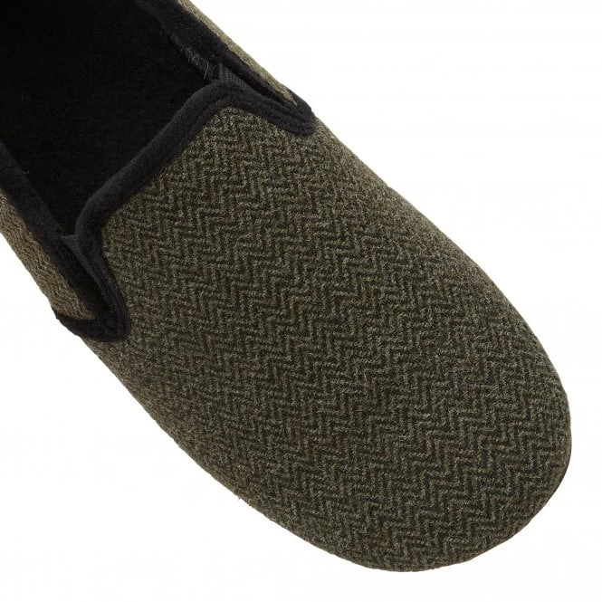 Khaki Clive Textile Slippers | Lotus 6 Khaki Clive Textile Slippers | Lotus - Image 4