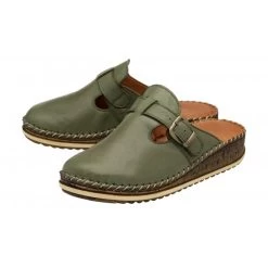 Khaki Leather Kerry Round-Toe Mules | Lotus -Shoe Promotion khaki leather kerry round toe mules lotus p13766 33262 medium