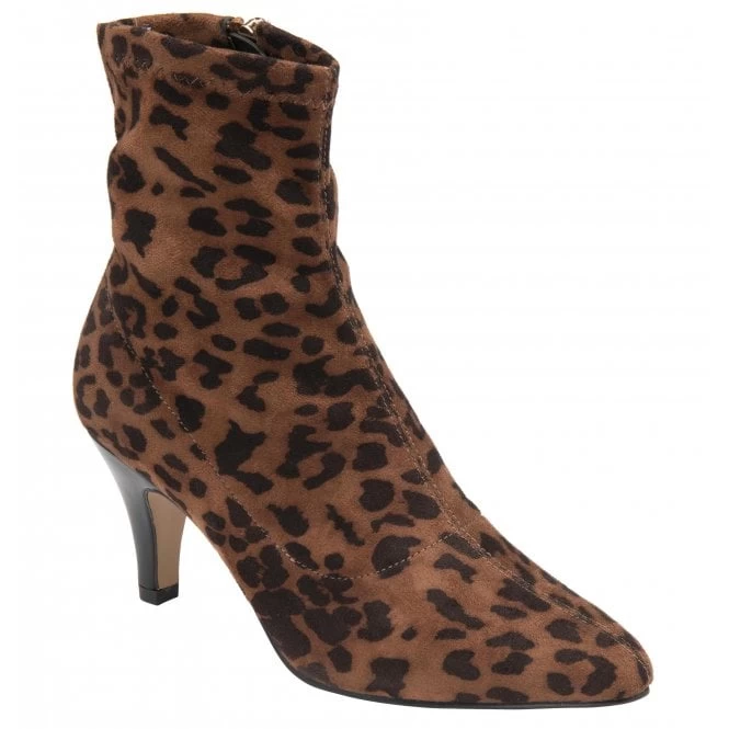 Leopard-Print Strech Microfibre Camilla Ankle Boots | Lotus 3 Leopard-Print Strech Microfibre Camilla Ankle Boots | Lotus