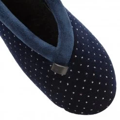 Navy Beverley Velour Slippers | Lotus -Shoe Promotion navy beverley velour slippers lotus p12848 29379 medium