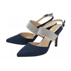 Best Seller -Shoe Promotion navy diamante violette slingback court shoes lotus p13725 33058 medium