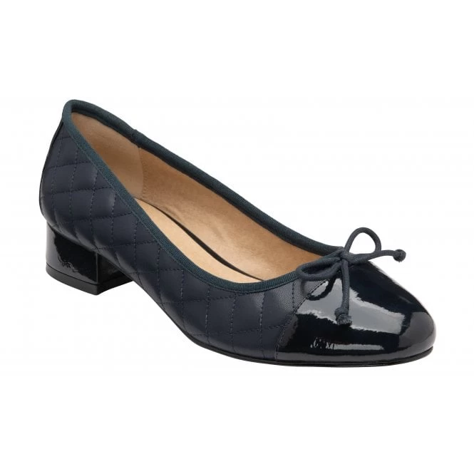 Navy Ivy Ballerina Shoes | Lotus 3 Navy Ivy Ballerina Shoes | Lotus
